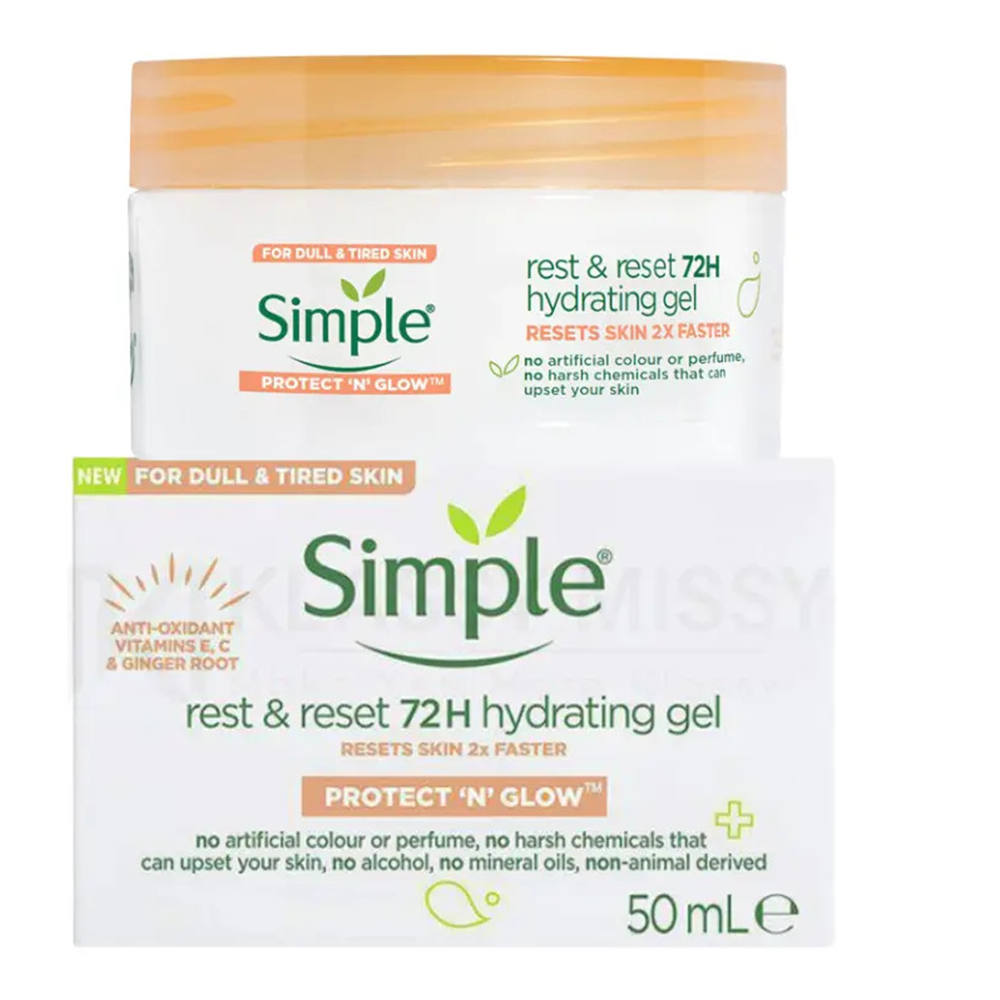 Simple Protect N Glow Rest and Reset 72H Hydrating Gel - 50ml - CN-173