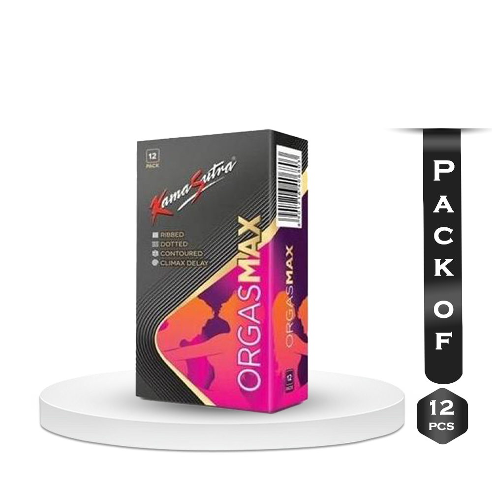 Pack of 12 Pieces Kamasutra Orgasmax Condoms