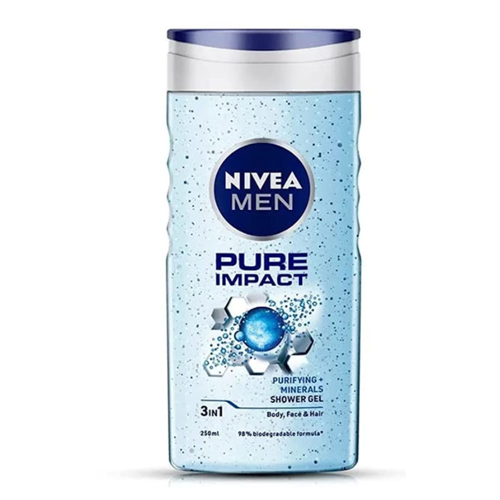 Nivea Men Pure Impact Shower Gel - 250ml
