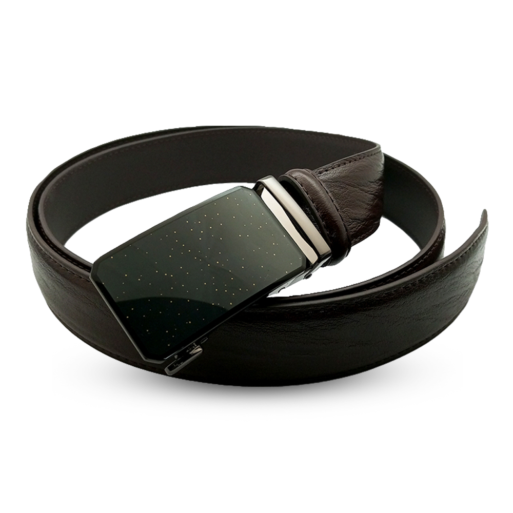 Leather Belt for Men - Coffee