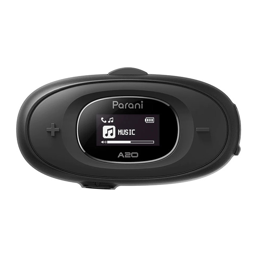 Sena Parani A20 Bluetooth Intercom Headset for Motorcycles - Black