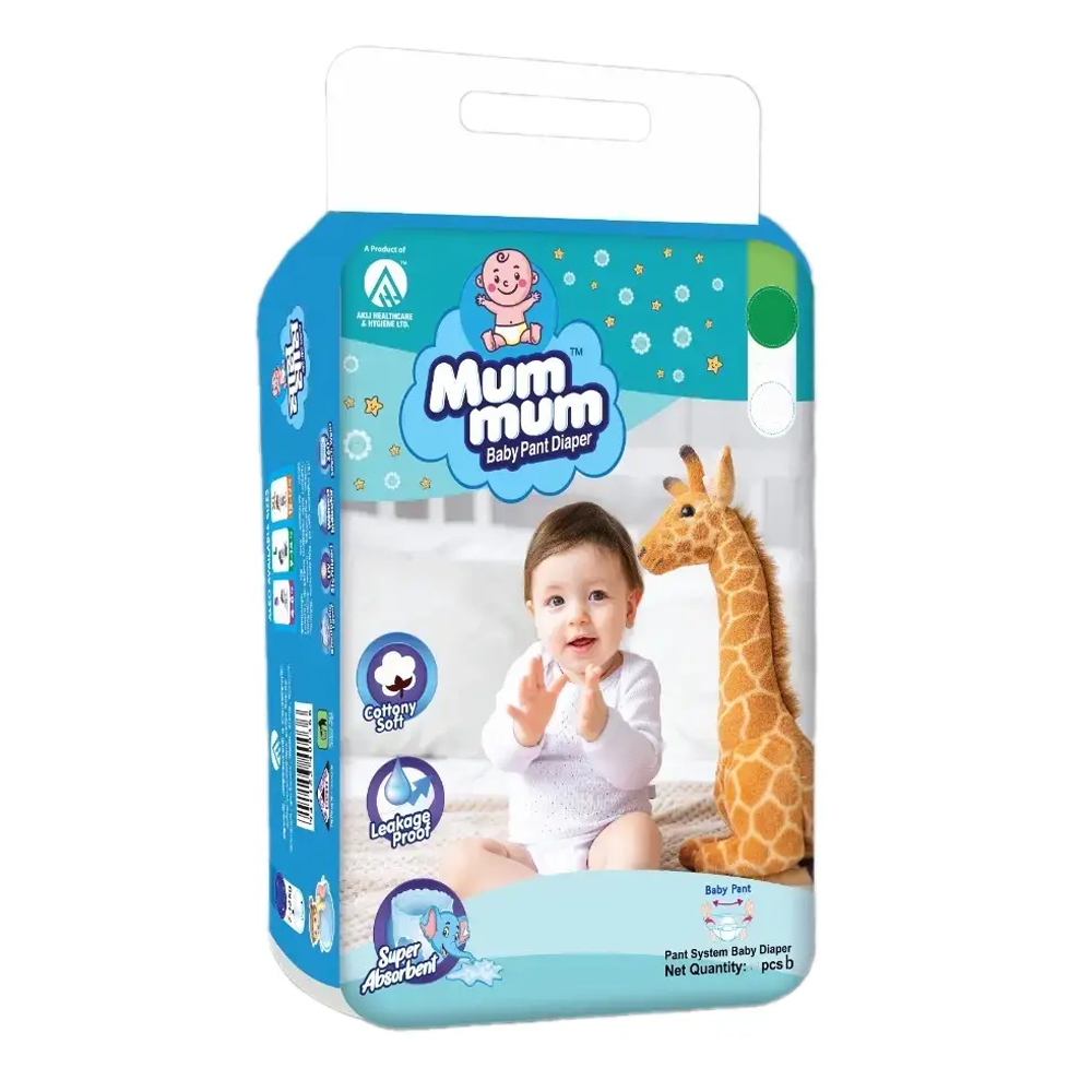 Akij Mum Mum Pant Diapers - M- 7-12Kg - 30Pcs