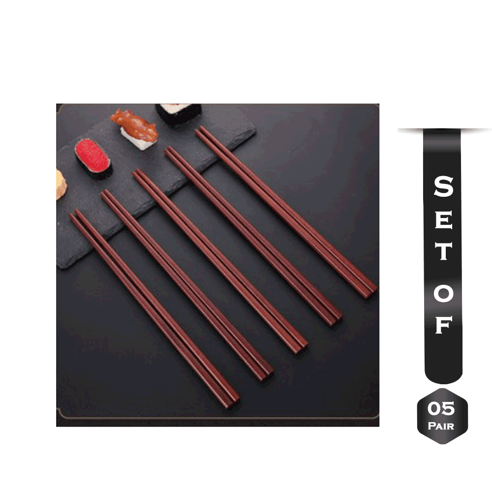 Japanese Style Grade Sandalwood Solid Wood Chopsticks - 5 Pair
