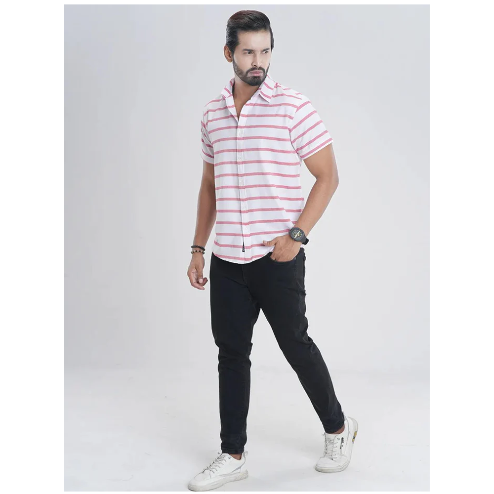 Cotton Half Sleeve Casual Shirt For Men - Multicolor - TMS-SS-32