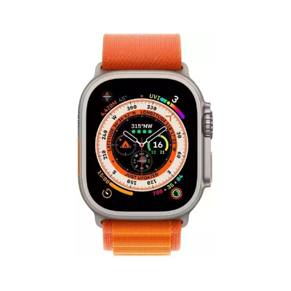 BM10 Smart Watch With 4 Straps - Orange and Silver