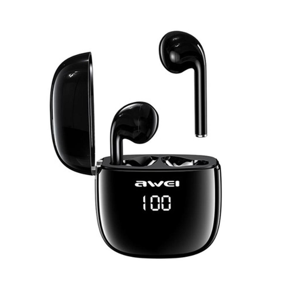 Awei T28P TWS Bluetooth 5.0 Earphones - Black