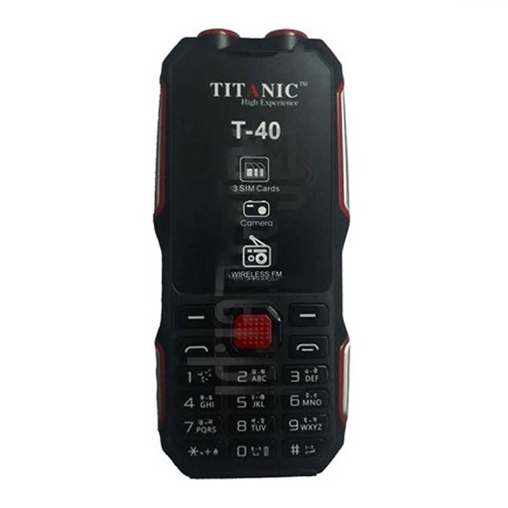 Titanic T40 Feature Phone - Black