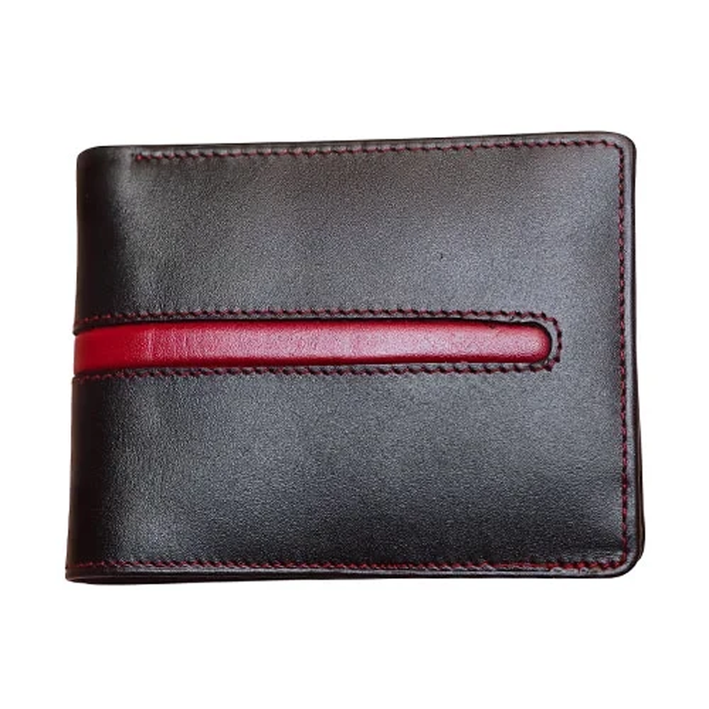 Leather Wallet For Men - SW -1001 - Black