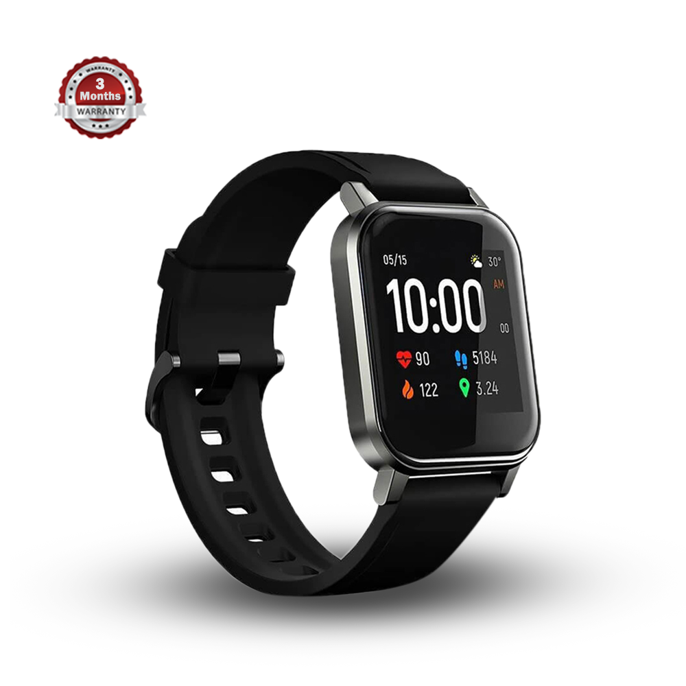 Haylou LS02 Global Edition Solar Smart Watch - Black