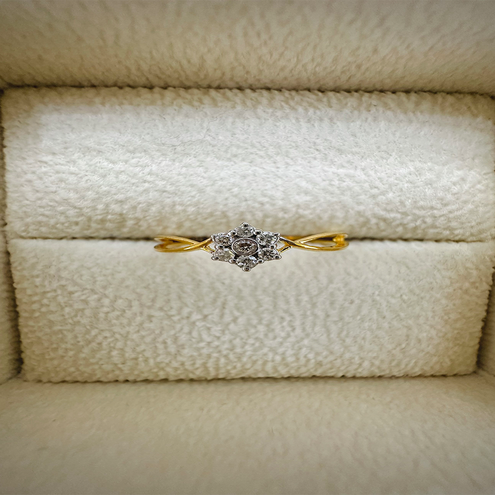 Diamond Ring For Women - 0.05Ct - DZ-DR02268