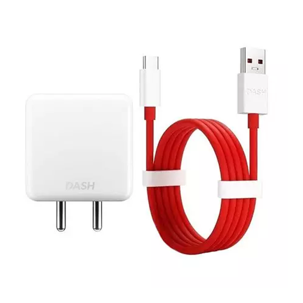 Oneplus Dash Vooc Flash Suit Fast Charger - White And Red - 100V-240V