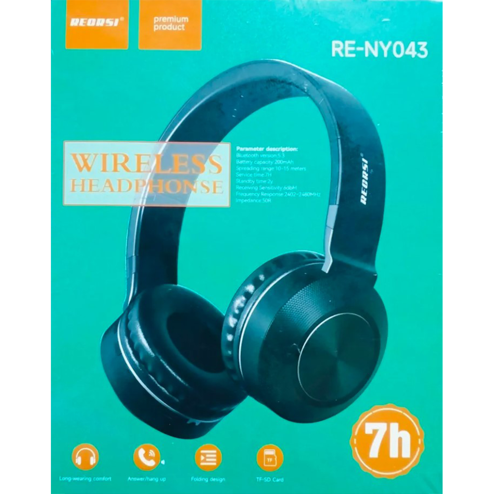 RECRSI RE-NY043 Wireless Music Stereo Headphone