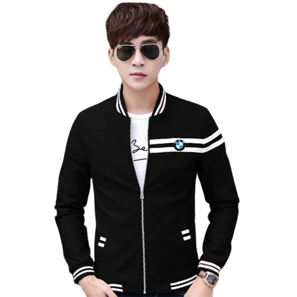 Cotton Jacket For Men - Black - J-64