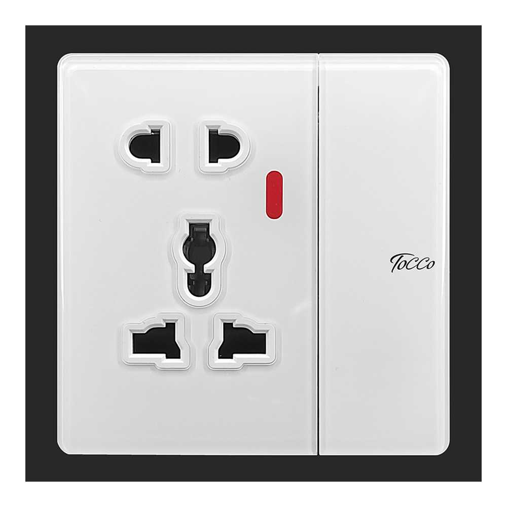 Tocco A1 Series 5 Pin Multi Socket - White