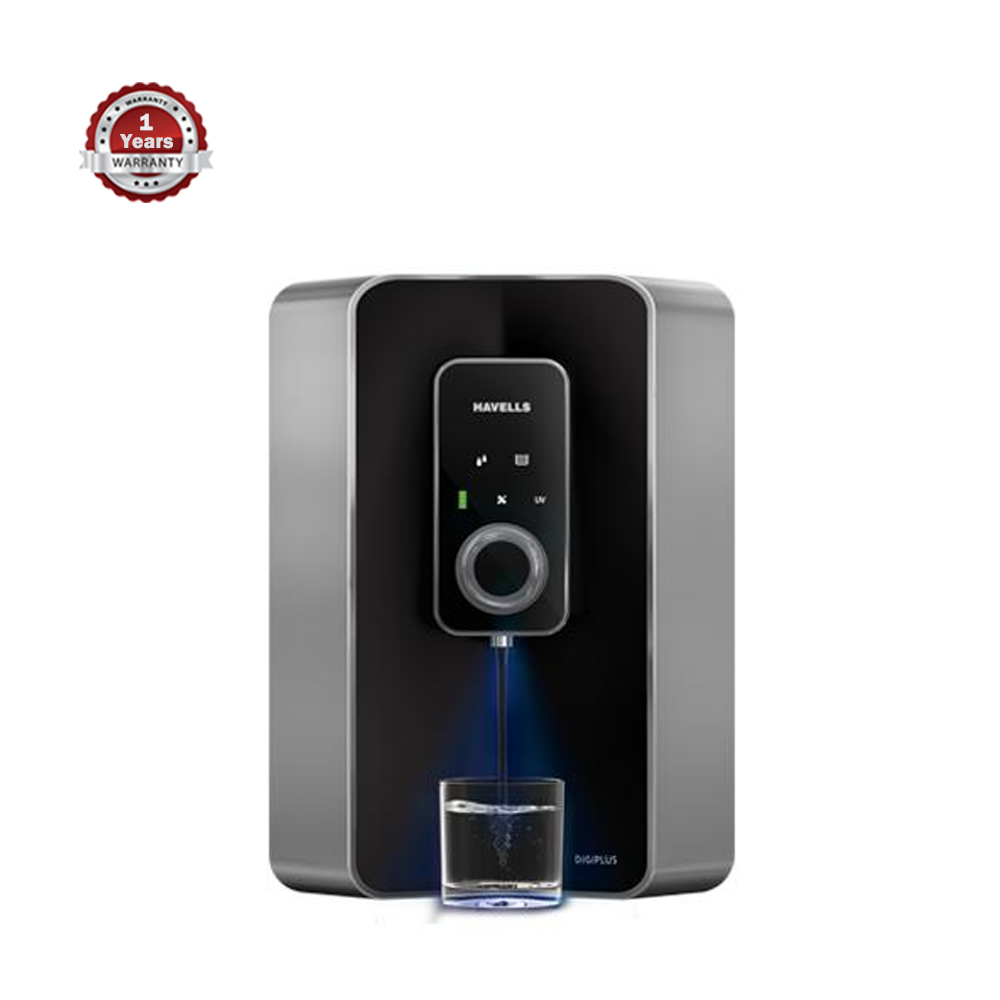 Havells Digiplus Mineral RO Water Purifier - Black and Silver