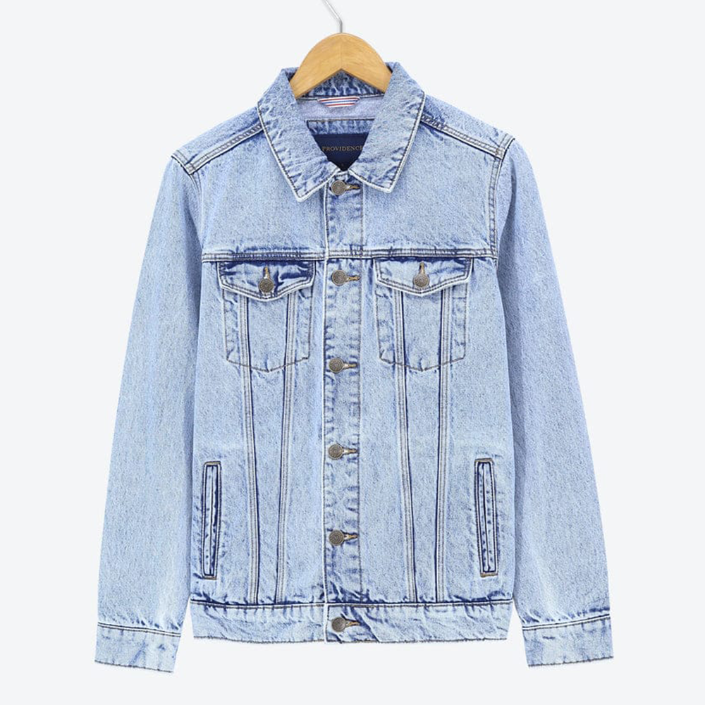 Blue jean winter top jacket