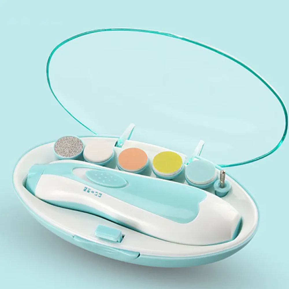 Electric Nail Trimmer for Baby - Light Green