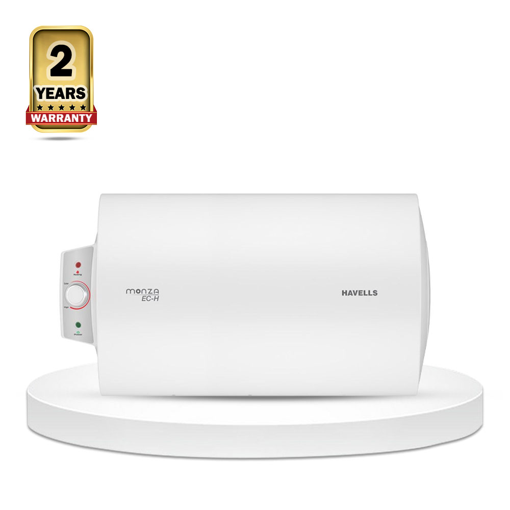 Havells Monza EC Horizontal Geyser 35 Ltr - White