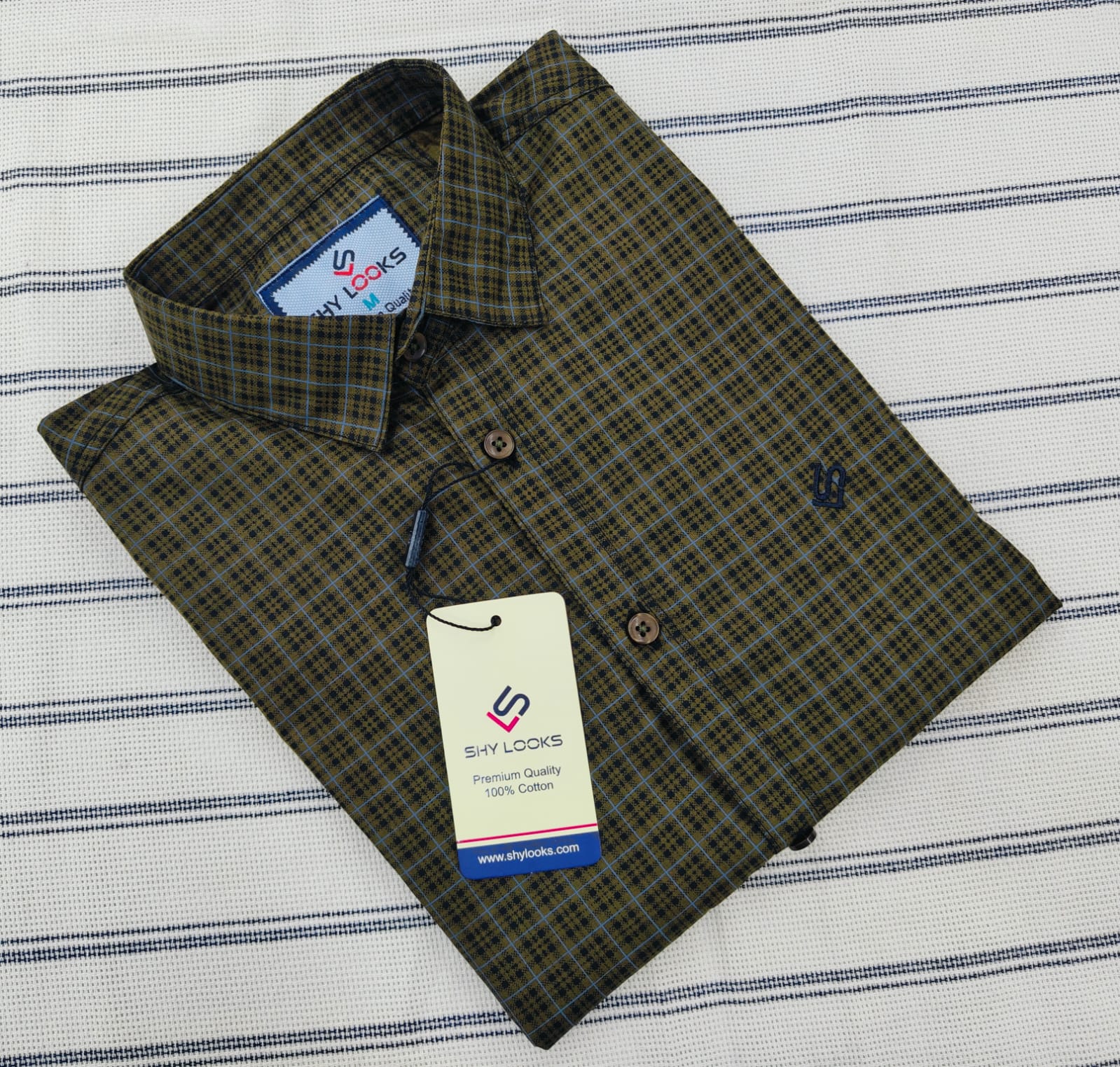 Cotton full Sleeve Check Shirt  For Men - Multicolor - OP565