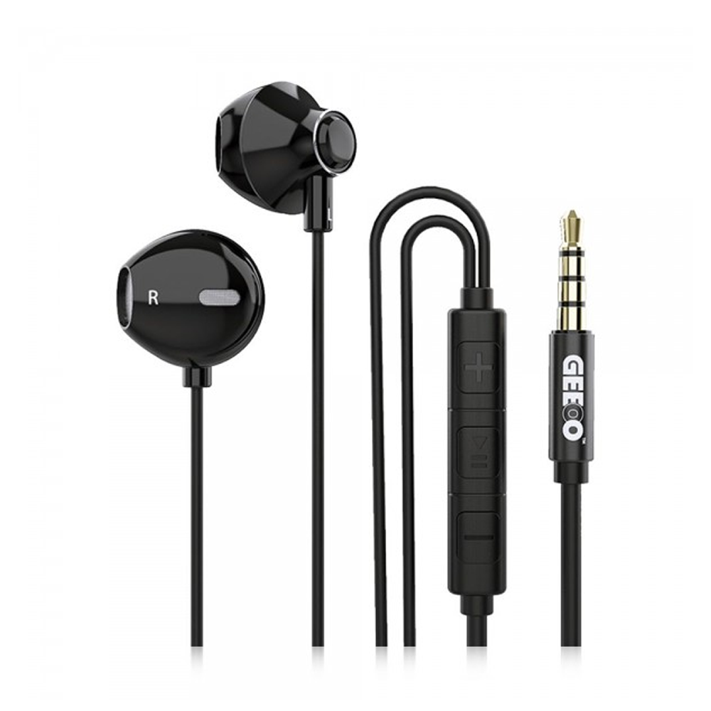 GEEOO X12 Strong Bass Earphone Inear Earphones Black