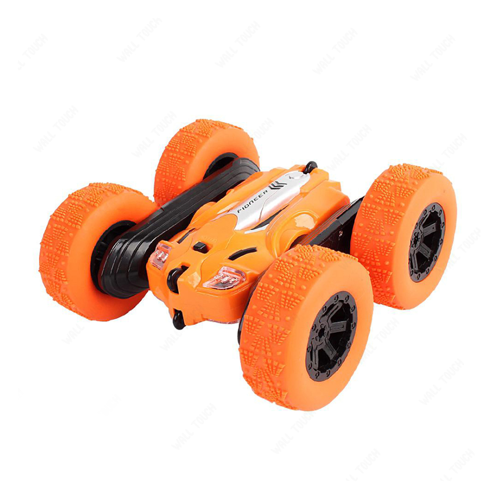 Stunt Racing Remote Control Double Flip Rechargeable Car - Orange - 150800840