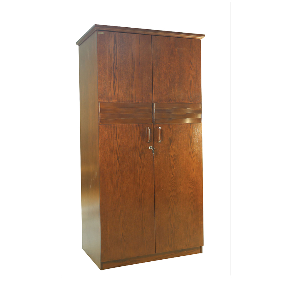 Delta Furnishers DIL-WDR-109 Beech and Veneered Process Wood Wardrobes - Lacquer and Santa Fe