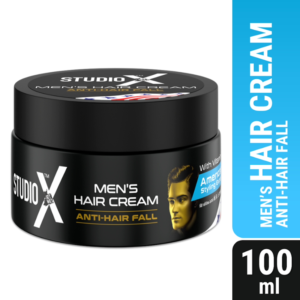 Studio X Mens Hair Cream Anti-Hair Fall - 100ml - EMB155