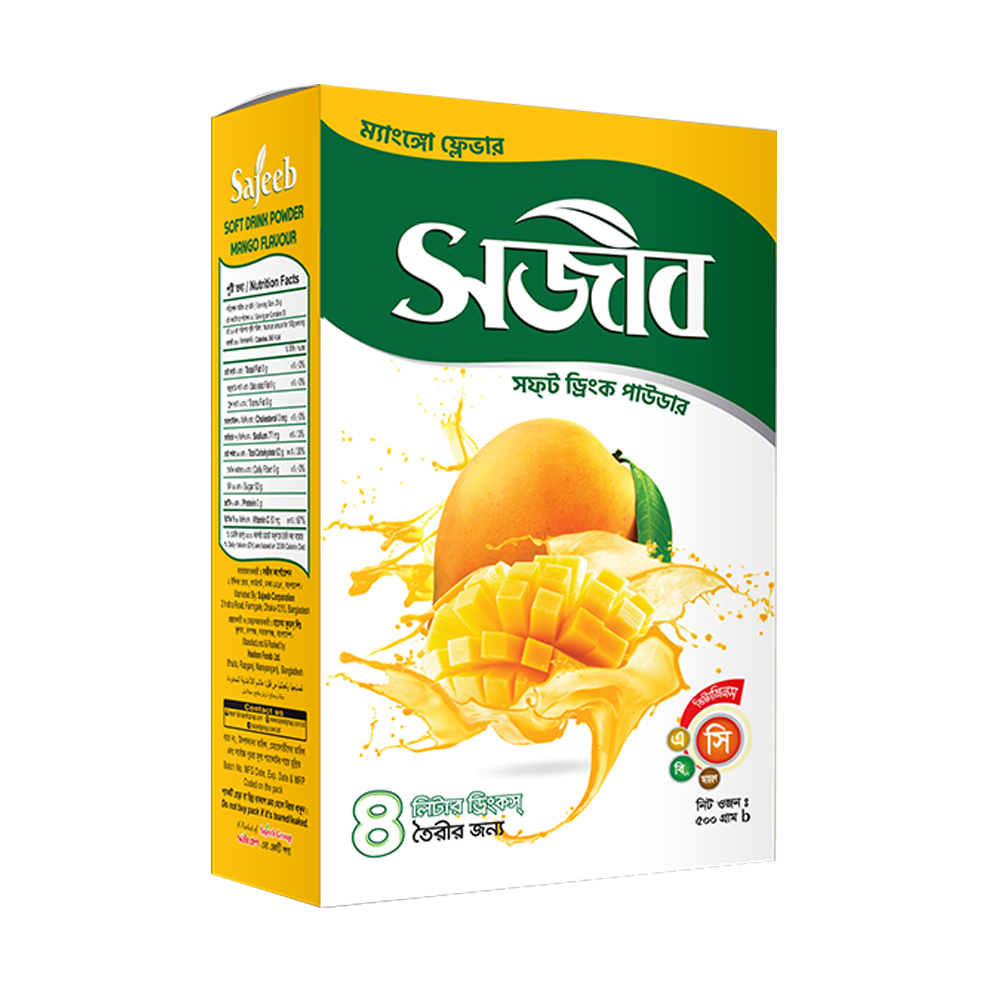 Sajeeb Soft Drink Powder Mango Flavor 500gm