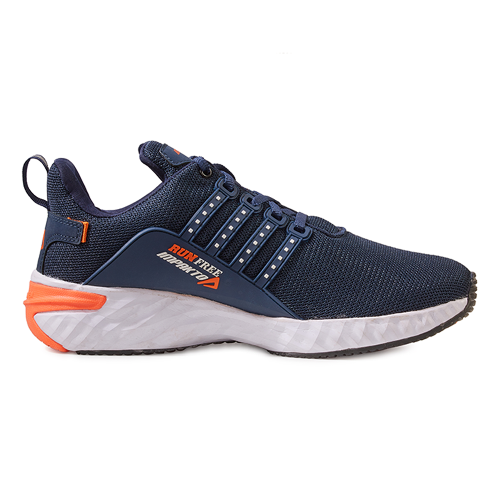 Ajanta Impakto Jacquard Sports Shoes for Men - Navy Blue - SSG 4055-9