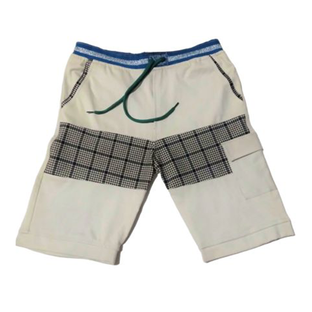 Terry Cotton Shorts Half Pant For Men - White