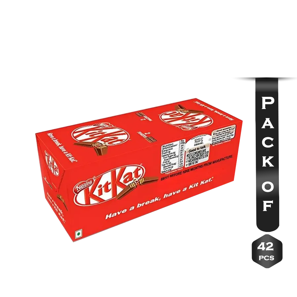 Pack Of 42 Pcs Nestle Kitkat 2 Finger Chocolate Box