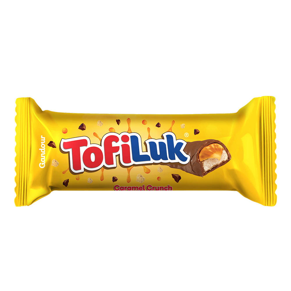 Gandour Tofiluk Wafer Caramel Crunch Chocolate Bar - 10gm - 1360