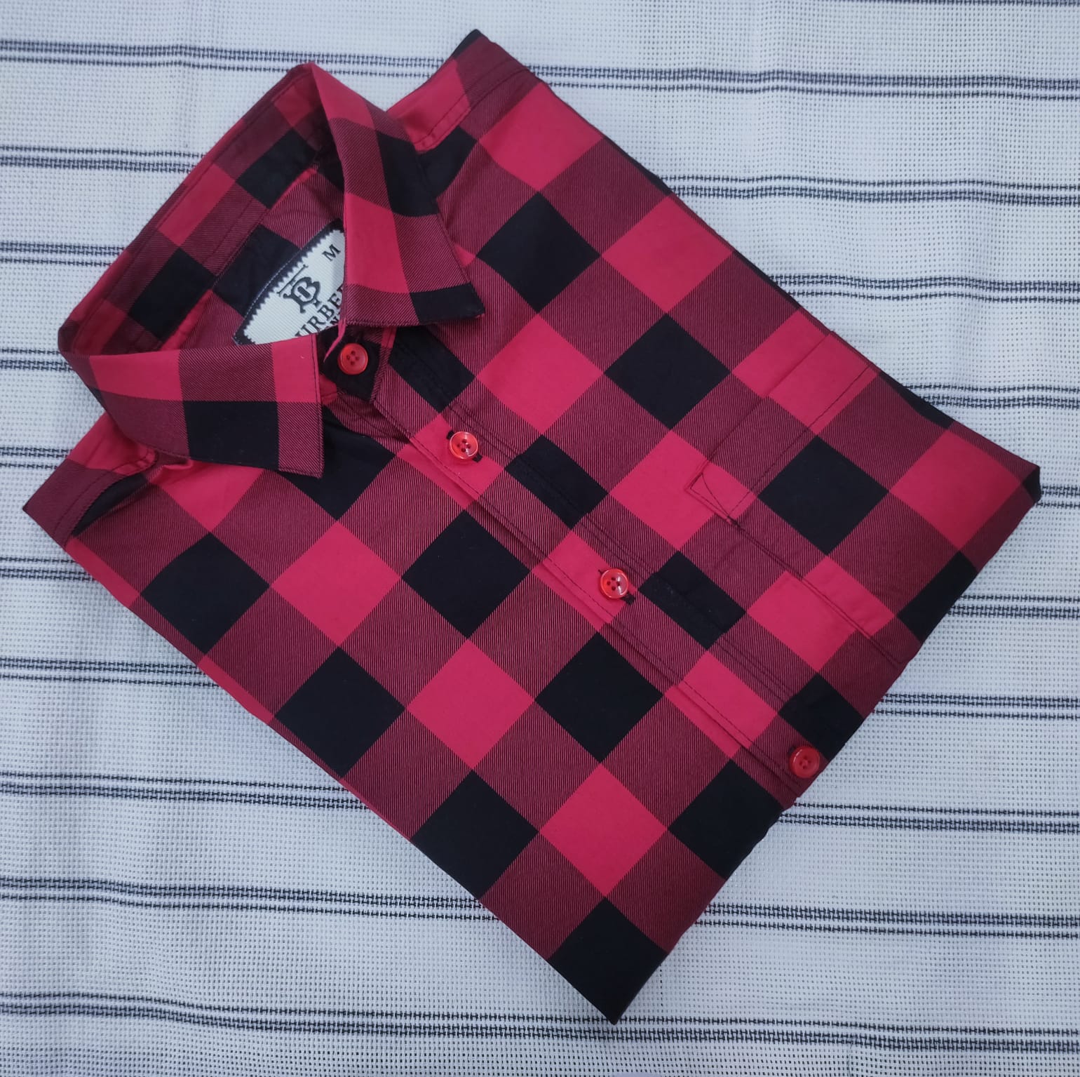 Cotton full Sleeve Check Shirt  For Men - Multicolor - OP596