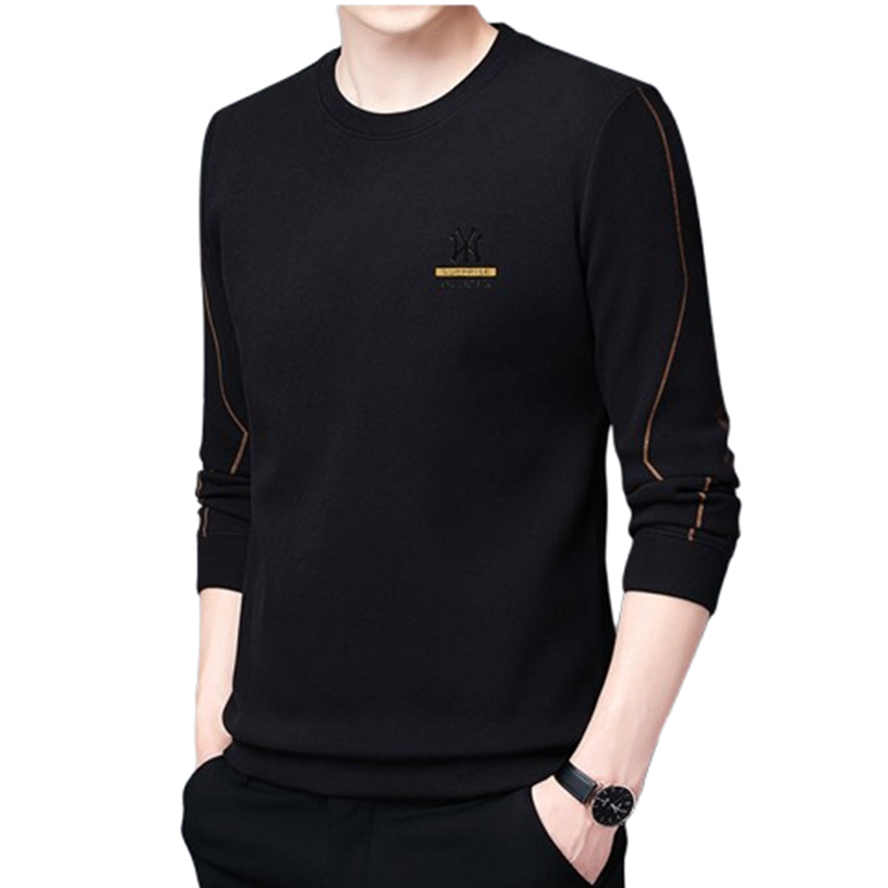 PP Jersey Full Sleeve Winter T-Shirt for Men - Black - PF-38