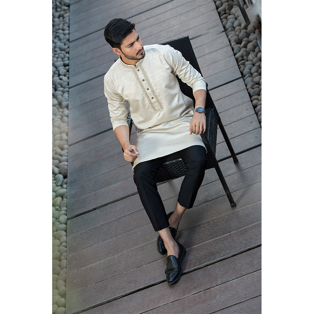 Cotton Panjabi for Men - AB-8245