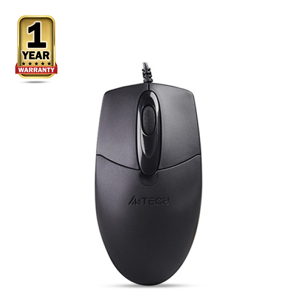 A4tech OP-720 Optical USB Wired Mouse - Black