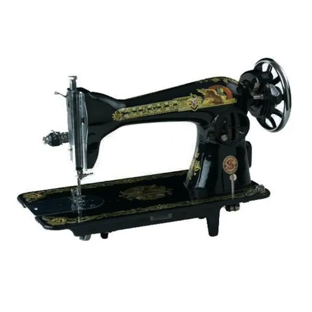 Singer 15CH1 Sewing Machine full set with Wooden Cover Black