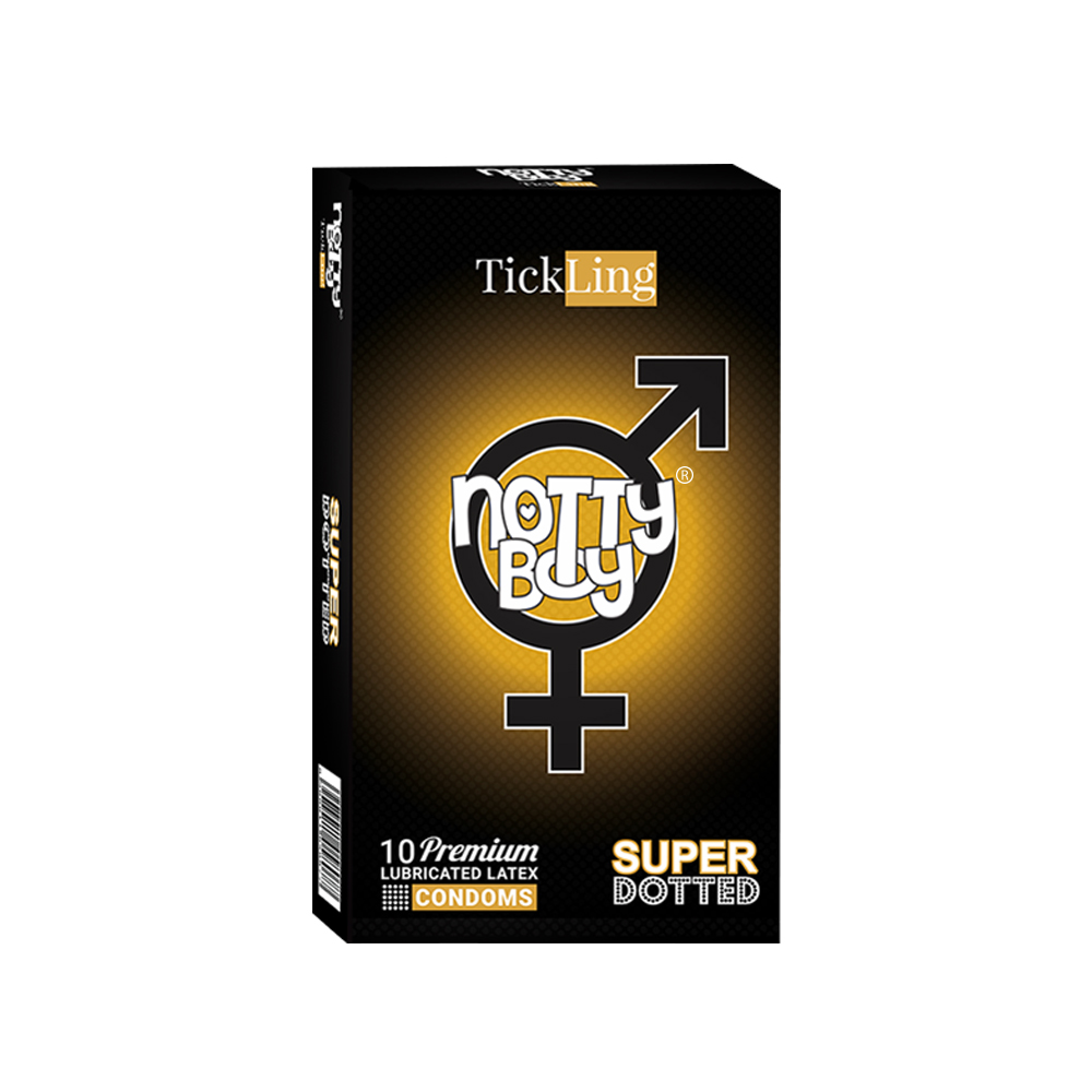 Pack Of Ten NottyBoy TickLing Super Dotted Condoms