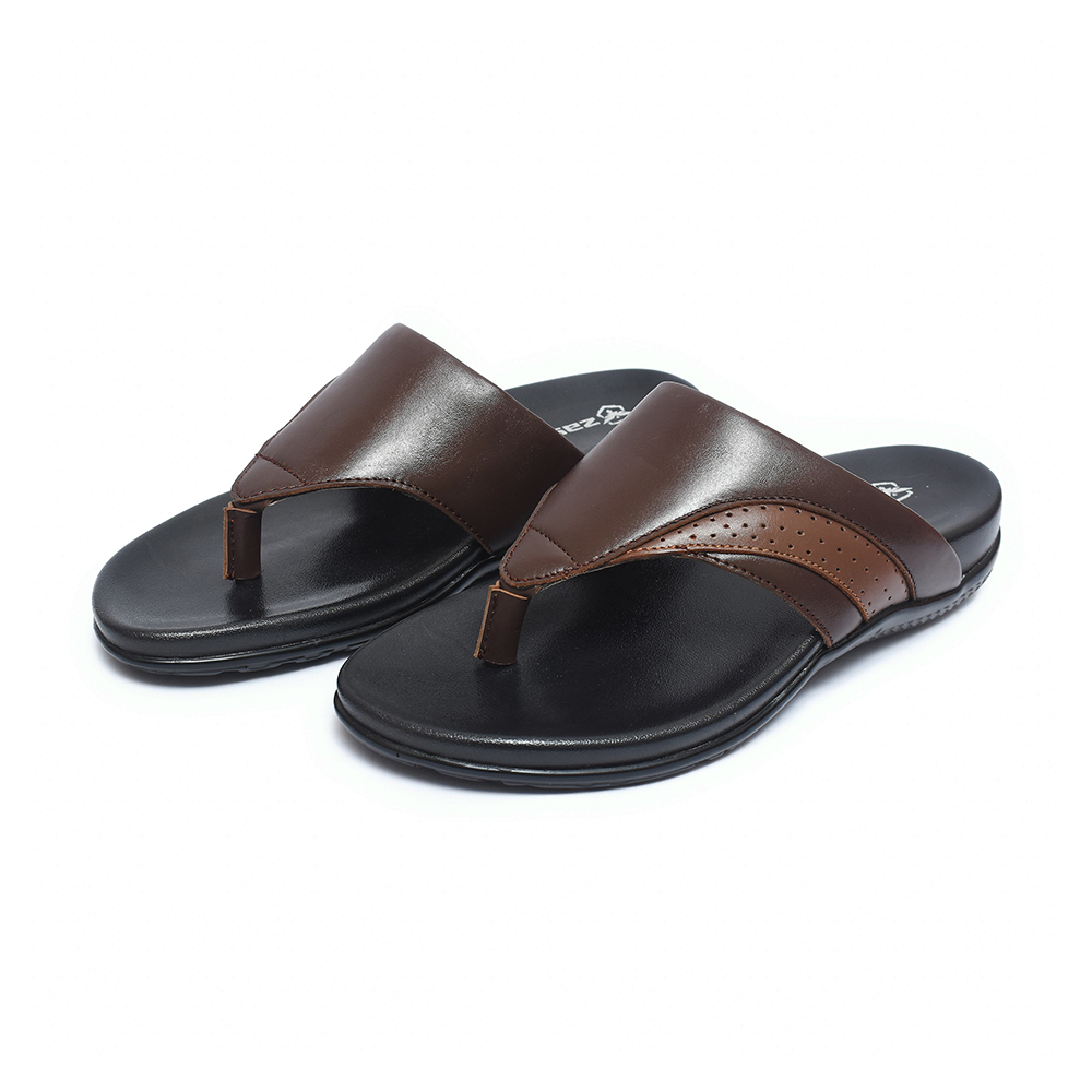 Zays Leather Sandal Shoe For Men - A79 - Brown