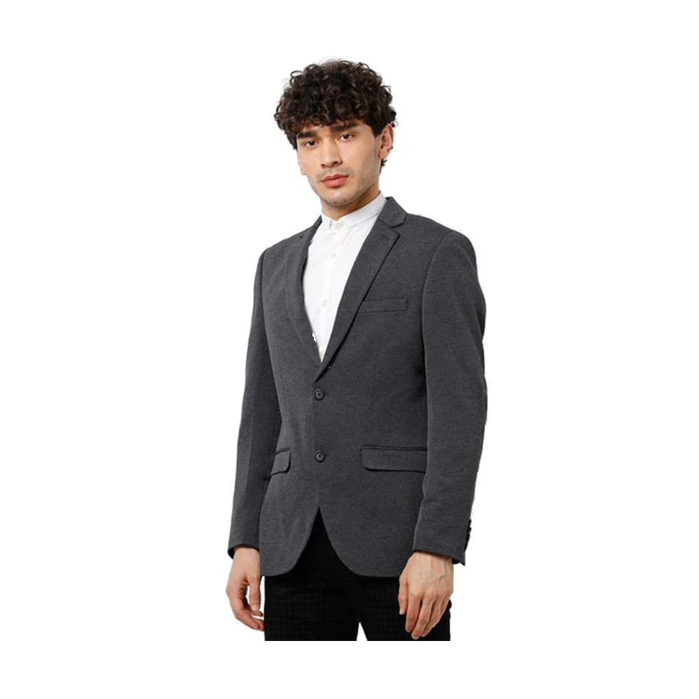 Synthetic Casual Blazer For Men - BLZR-19 - Black