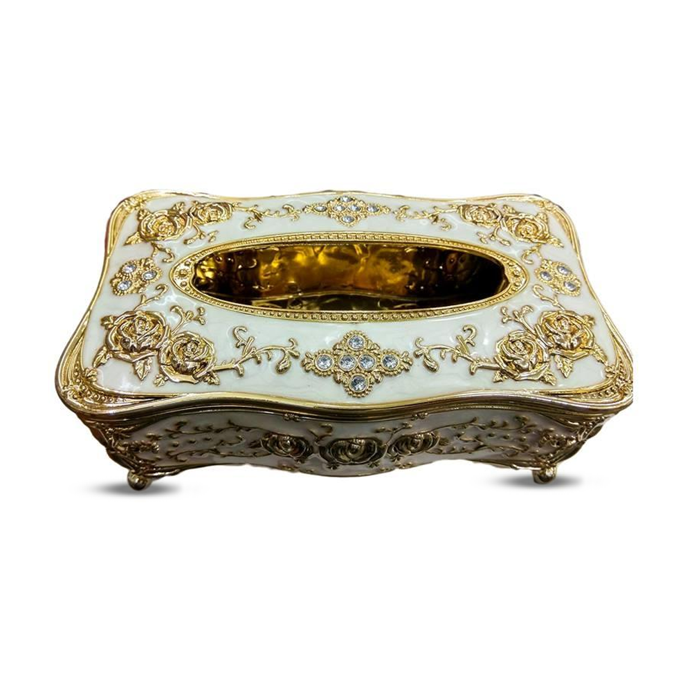Universal Luxury European Style Acrylic Tissue Box - Golden