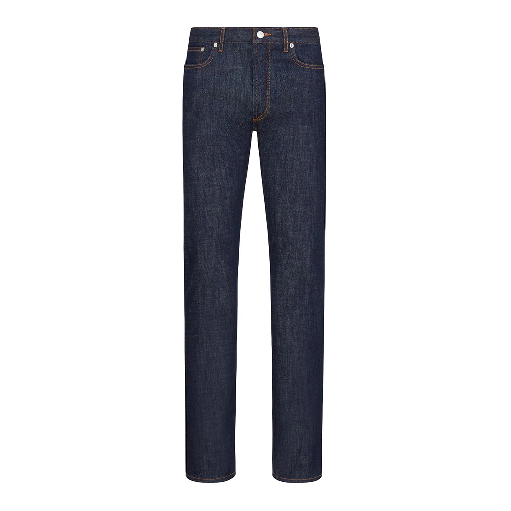 Cotton Semi Stretch Denim Jeans Pant For Men - Dark Blue - NZ-13007