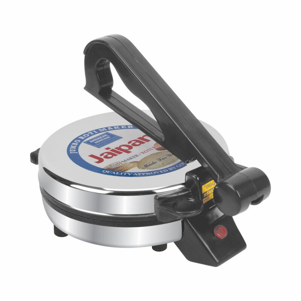 Jaipan Jumbo Roti Maker - Silver and Black