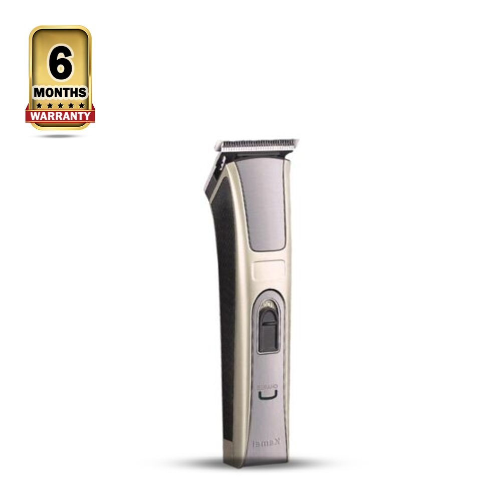 Kemei KM-5017 Rechargeable Hair Clipper And Beard Trimmer For Men - Rose Gold