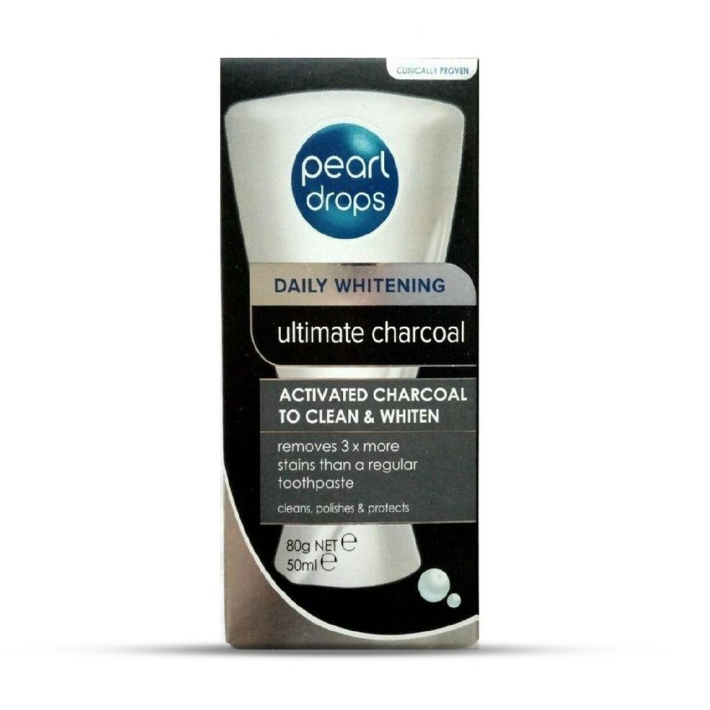 Pearl Drops Ultimate Charcoal Clean And Whiten Toothpaste - 80Gm