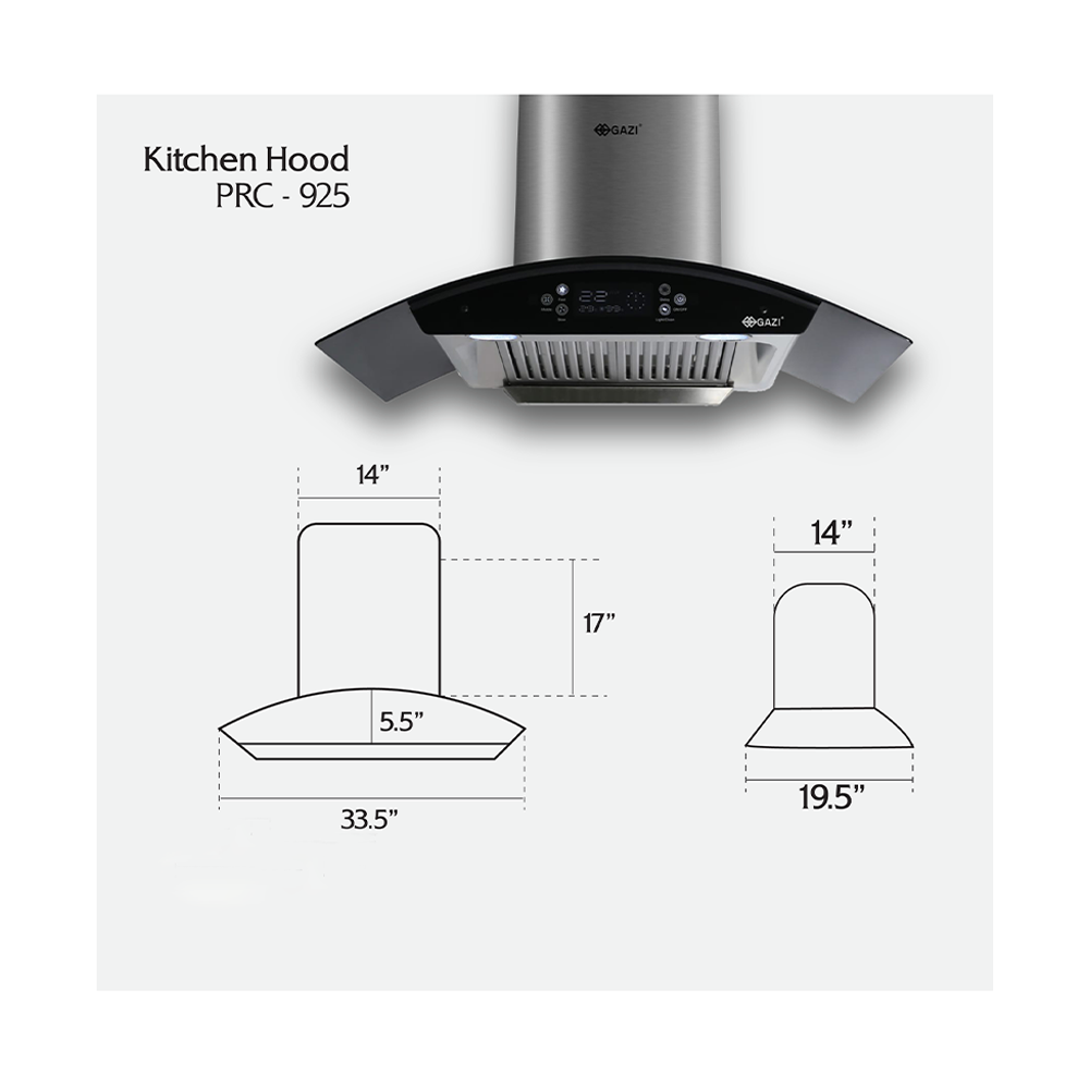 Gazi PRC-925 Smiss Kitchen Hood