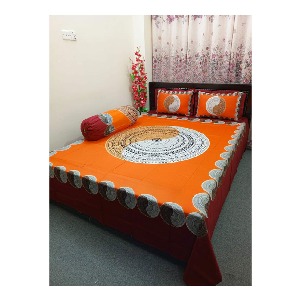 Cotton Bedsheet with Pillow Covers - king Size - 2502030