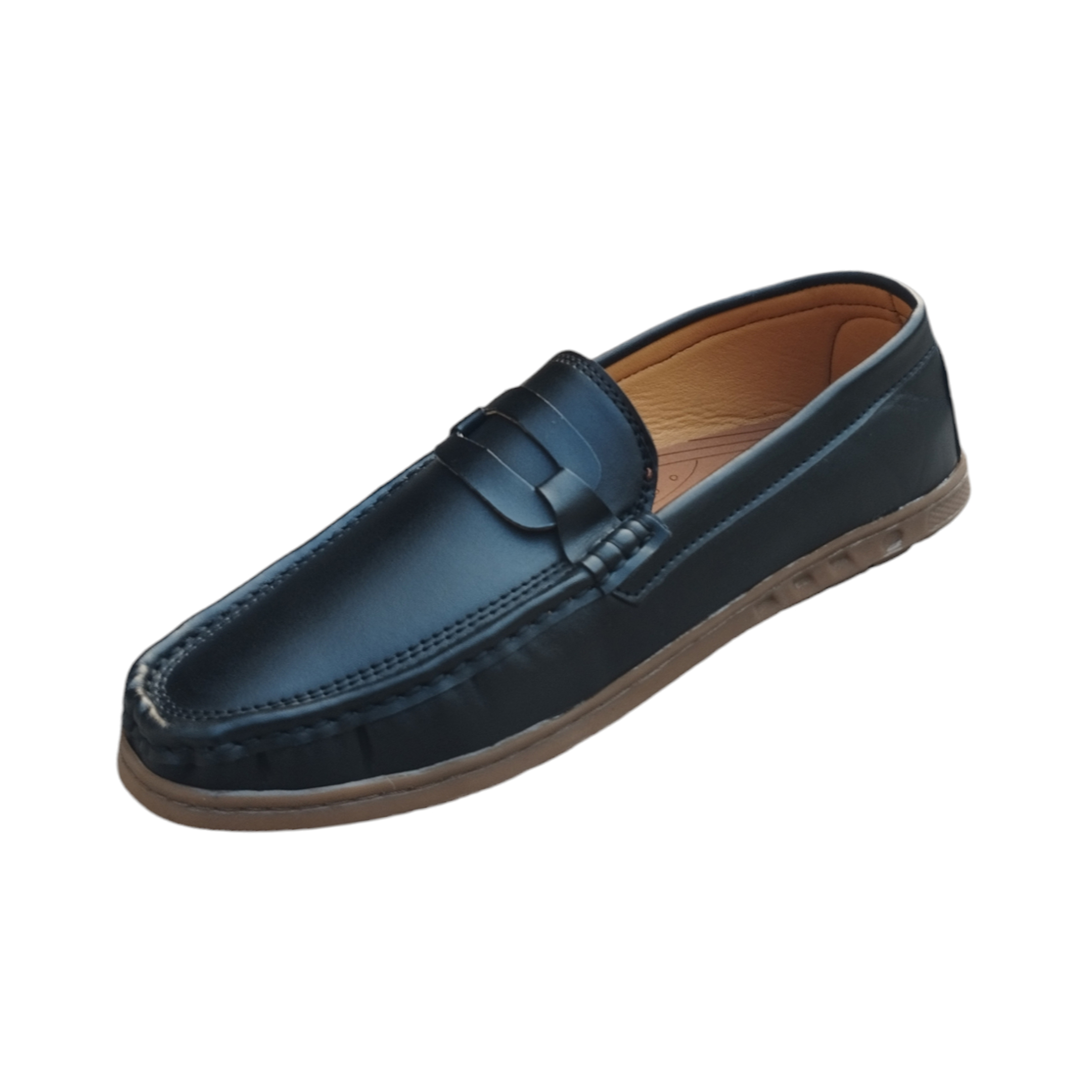 Artificial Leather Trendy Loafer For Men - Black - SF021