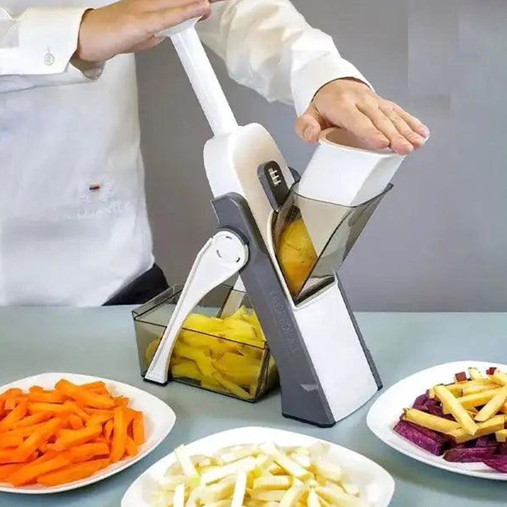 5 In-1 Multifunction Vegetable Cutter - White