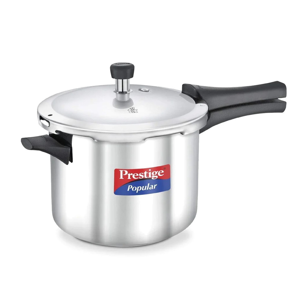 Prestige Stainless Steel Pressure Cooker - 5 Litre - Silver